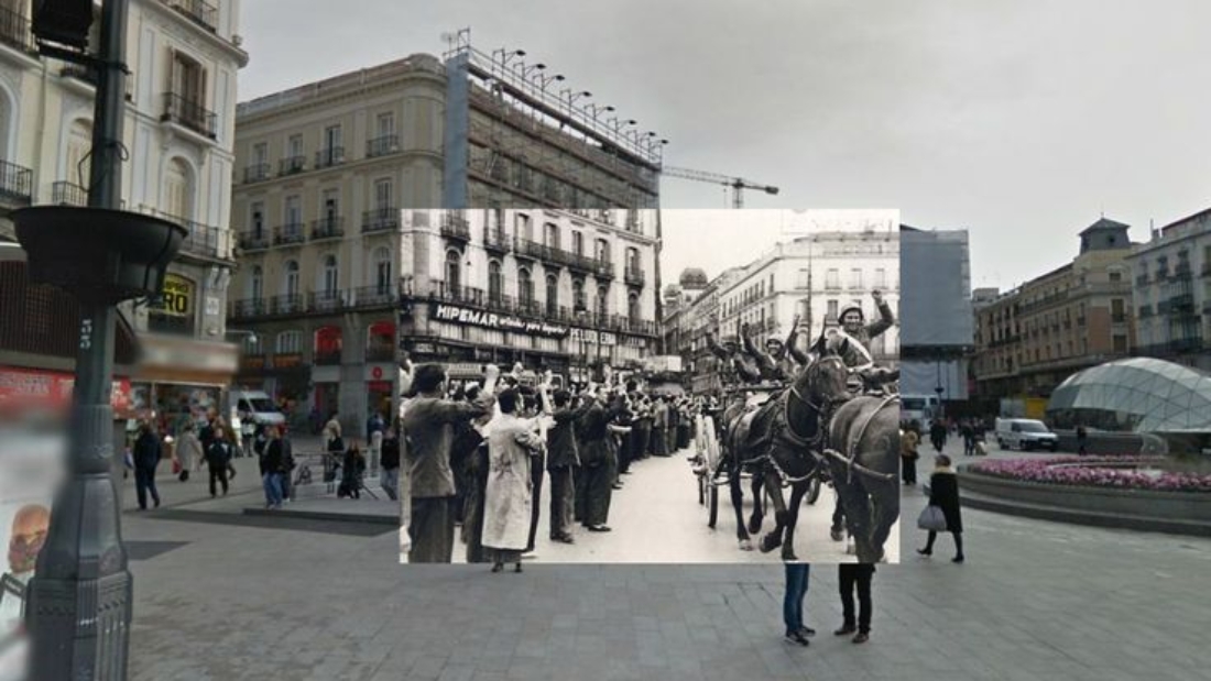 El Madrid de la Guerra Civil y el actual, unidos en Google Street (FOTOS)